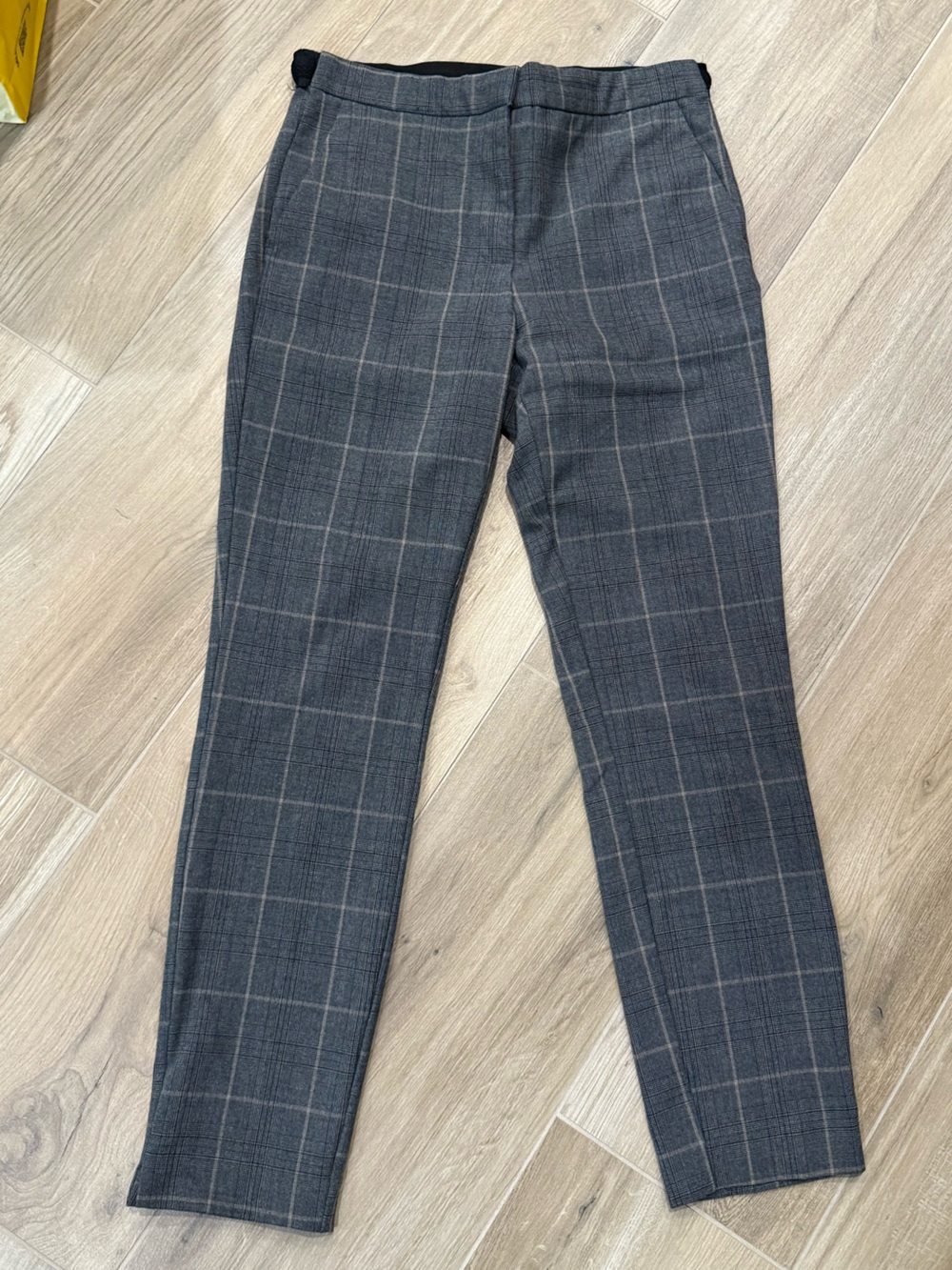 Zara Plaid Stretch Band Pants